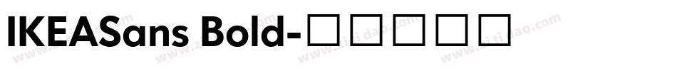 IKEASans Bold字体转换